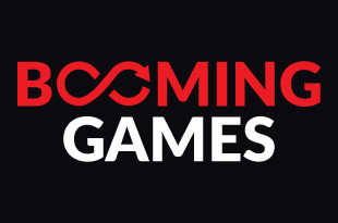 Booming Games logo on black background