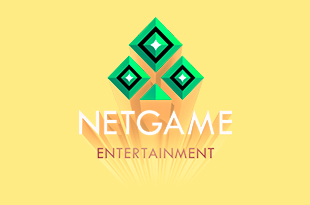 Image of NetGame Entertainment logo in yelloiw background