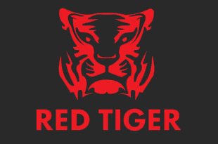 Red Tiger logo on black background