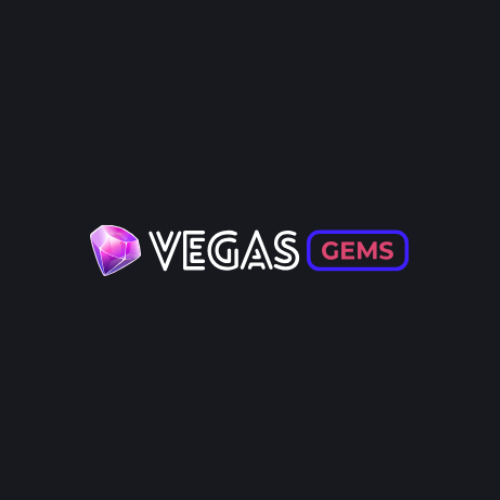 Vegas Gems logo on a black background.