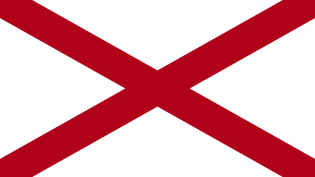 The state flag of Alabama