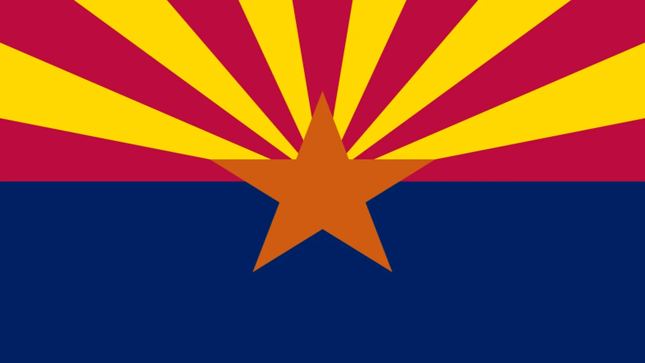 The state flag of Arizona