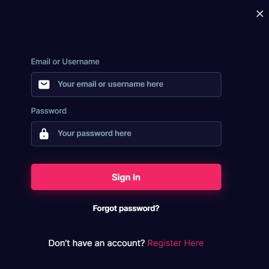 An overview of Chanced Casino login field