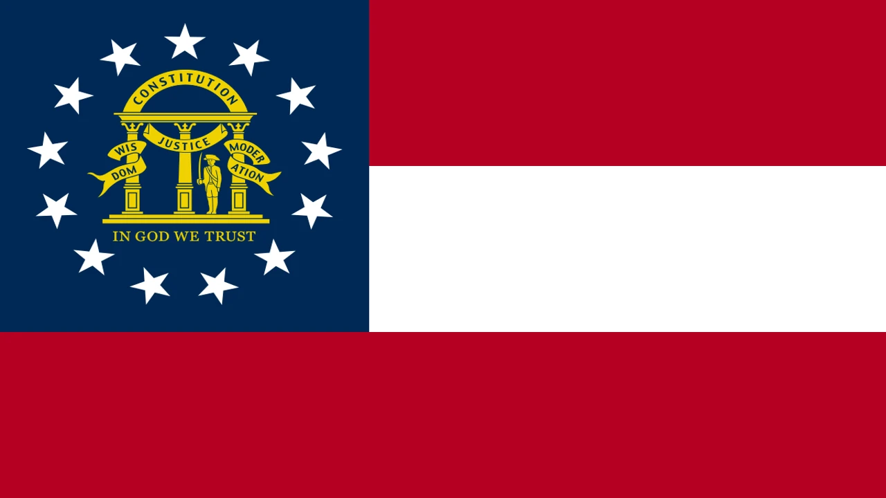 The state flag of Georgia