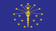 The state flag of Indiana