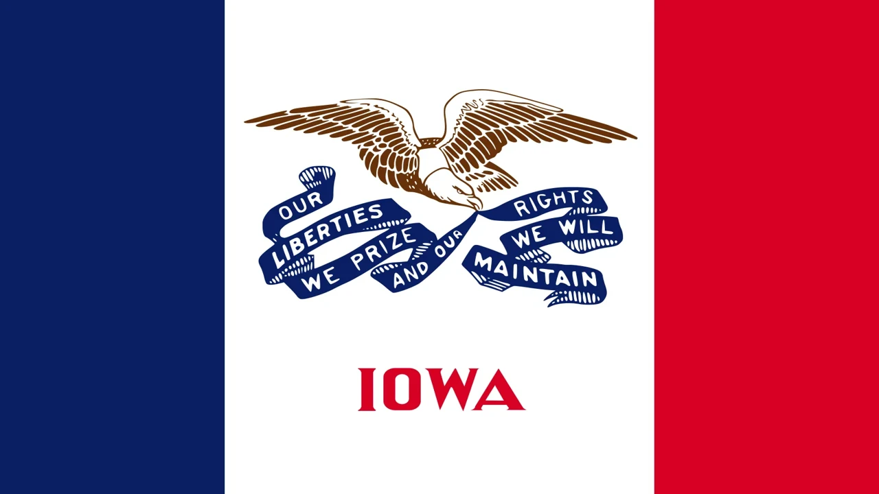 The state flag of Iowa