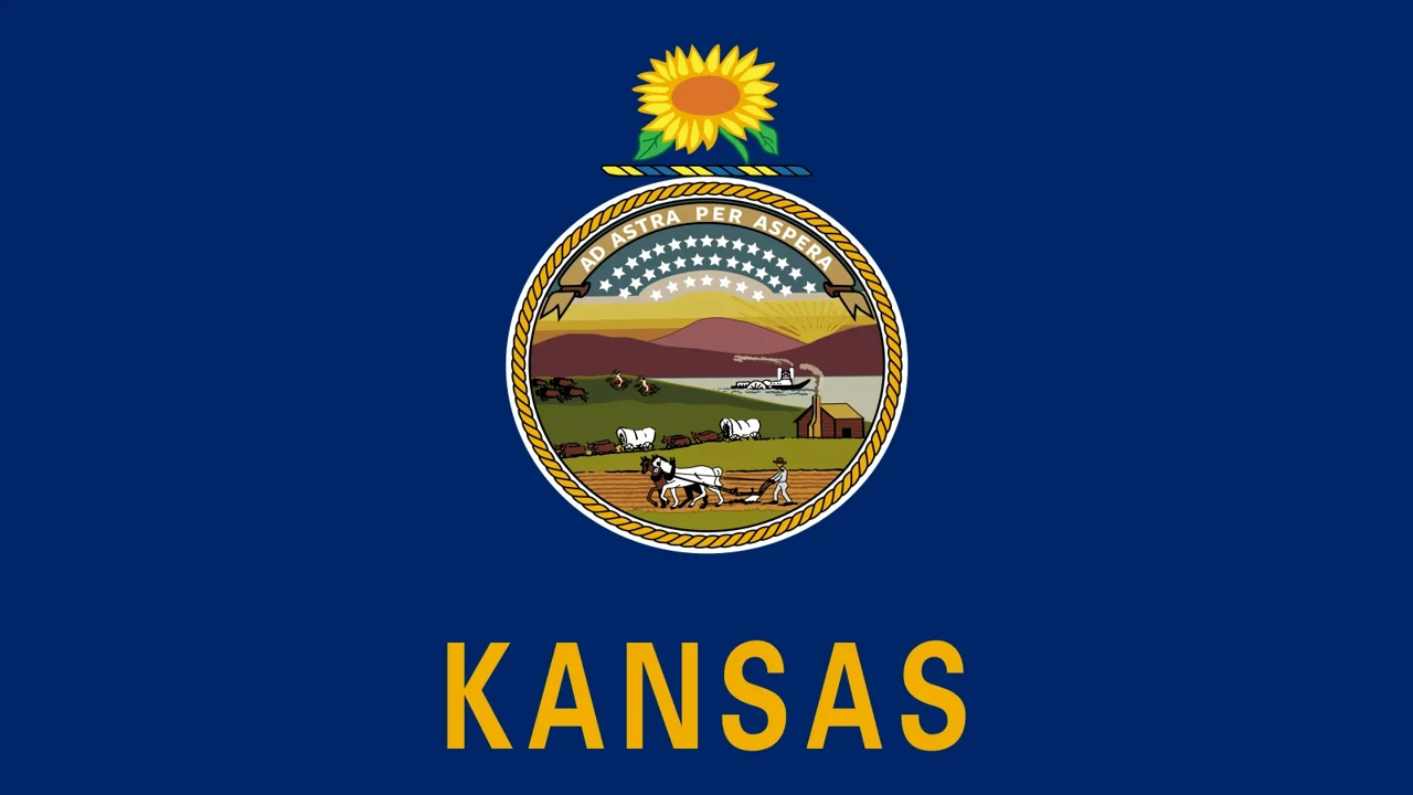 The state flag of Kansas