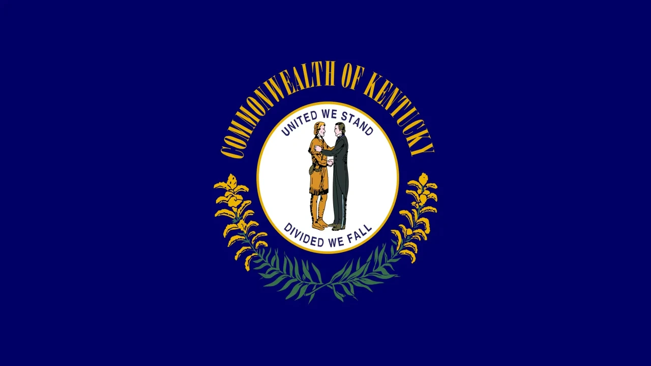 The state flag of Kentucky