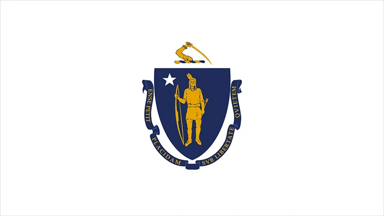 The state flag of Massachusetts