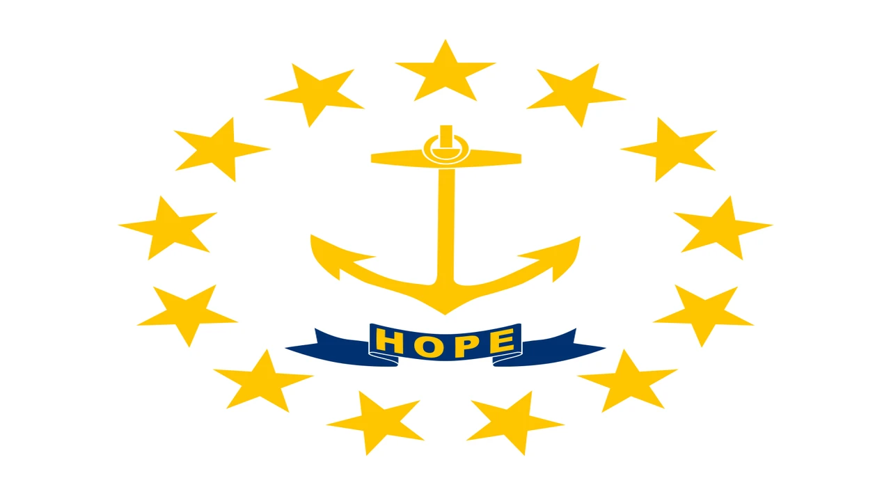 The state flag of Rhode Island