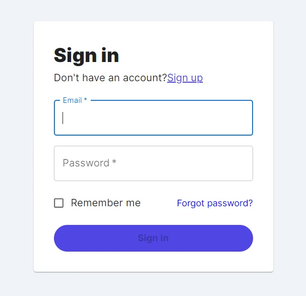 An overview of Sweepstakes Mobi login field
