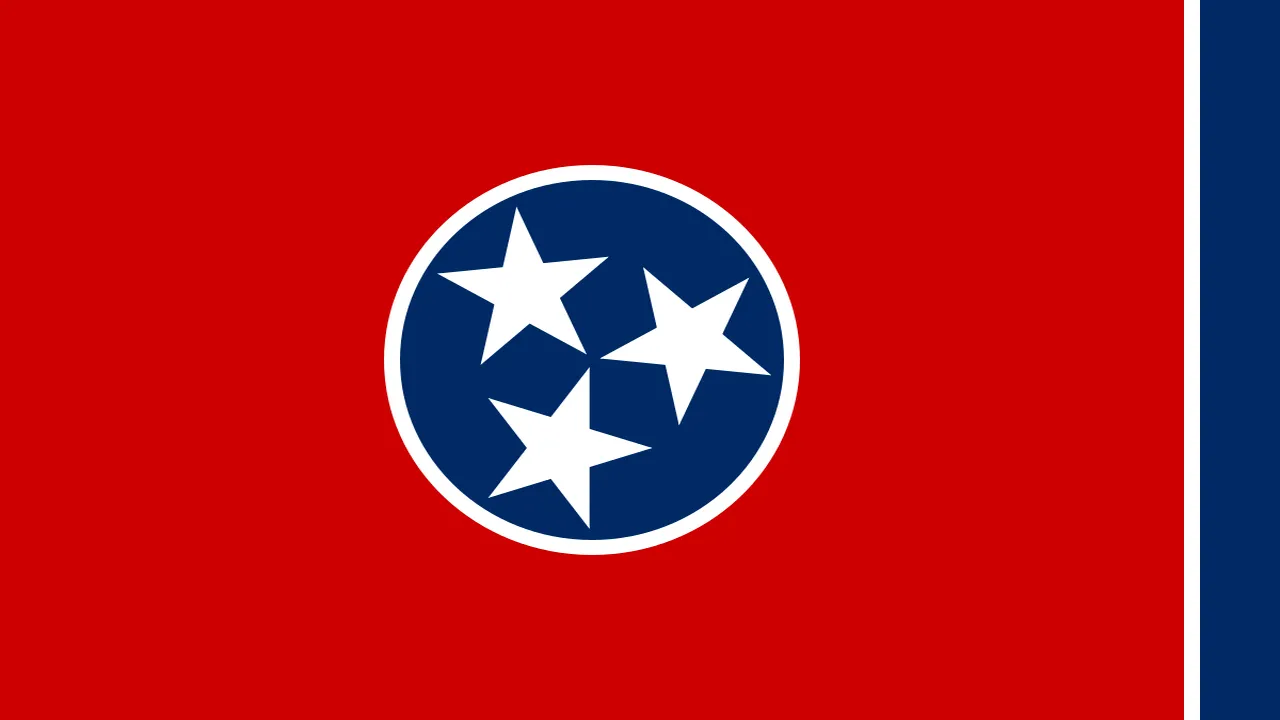 The state flag of Tennessee