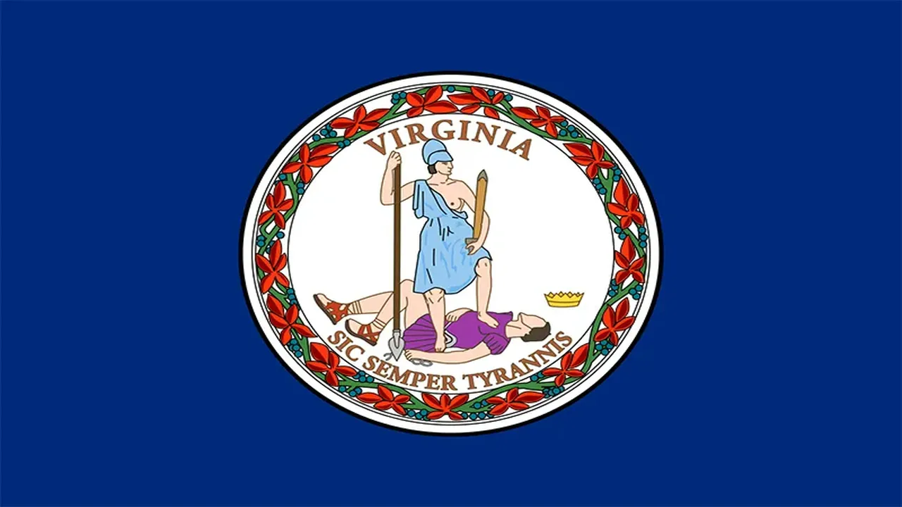 The state flag of Virginia