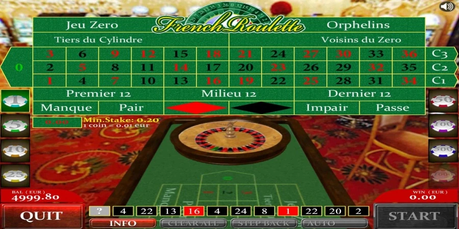 An image of French Roulette 3D game from Altea Gaming