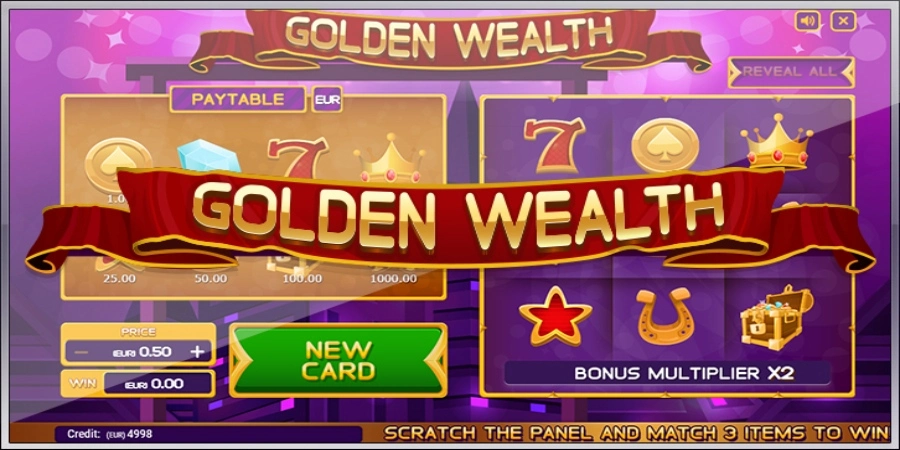 An image of Golden Wealth game from Altea Gaming