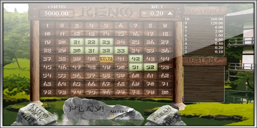 An image of Keno China game from Altea Gaming