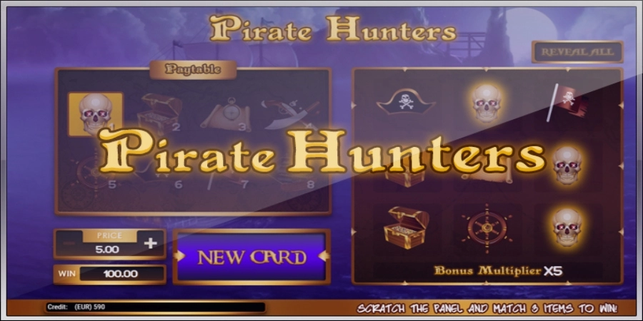 An image of Pirate Hunters game from Altea Gaming