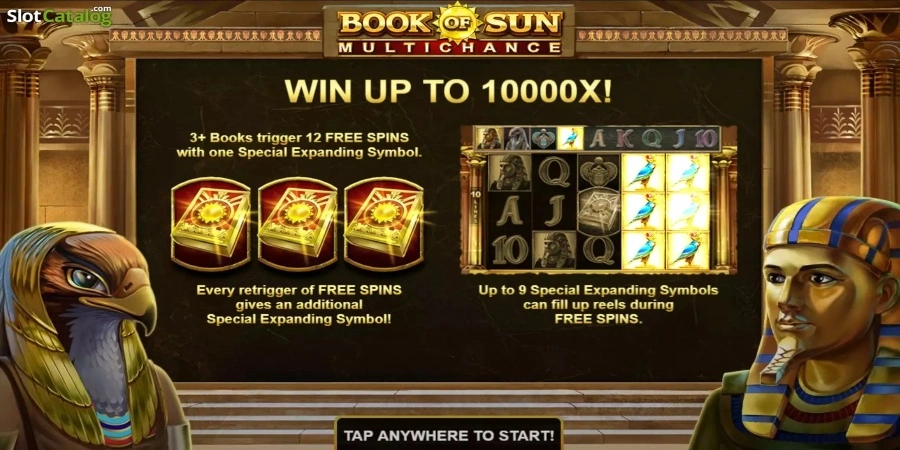 An image of Book of Sun Multichance game from Booongo