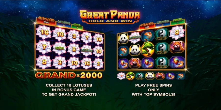 An image of Great Panda game from Booongo