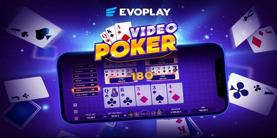 An image of Video Poker game from Evoplay