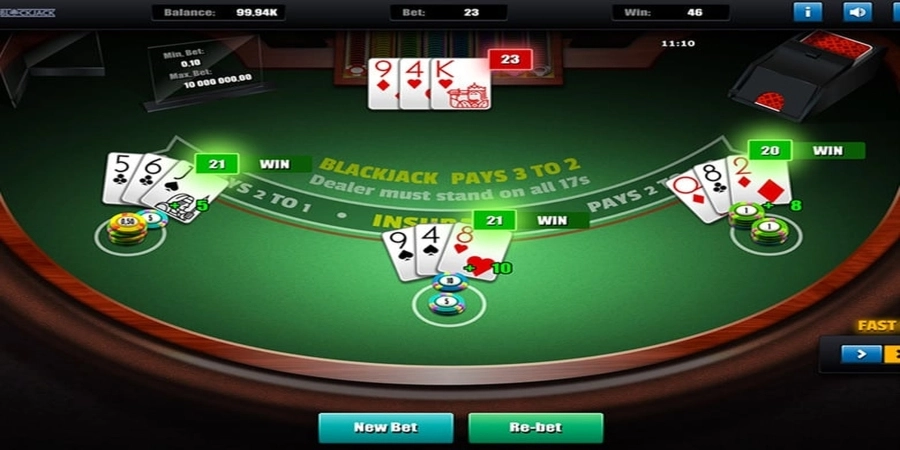 An image of Grand Blackjack game from Greentube