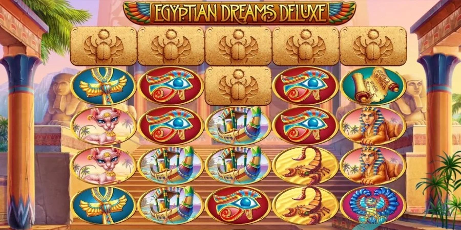 An image of Egyptian Dreams Deluxe game from Habanero