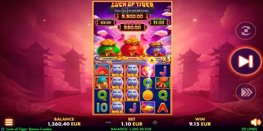 An image of Luck of Tiger game from NetGame