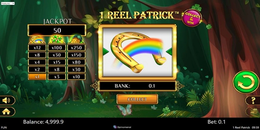 An image of 1 Reel Patrick game of Spinomenal