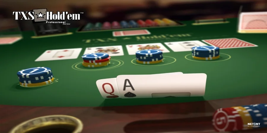 An image of Texas Hold'Em Pro game from NetEnt