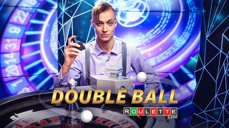 A screenshot of Double Ball Roulette game.