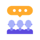 Community Engagement icon 80x80 pixels