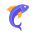 Fish games icon 50x50 pixels