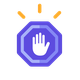 Stop sign icon 80x80 pixels
