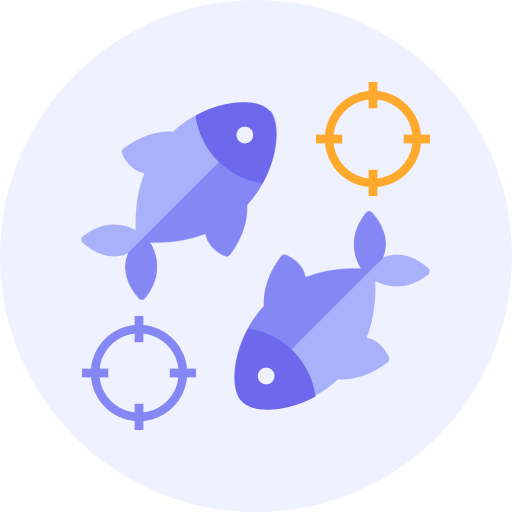 Multiplayer fish shooting game icon