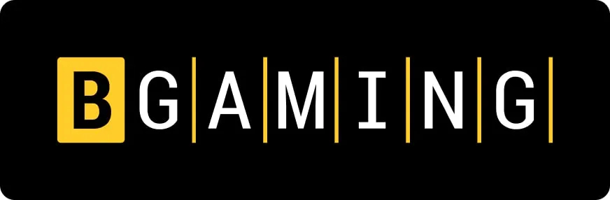 Bgaming logo on black background
