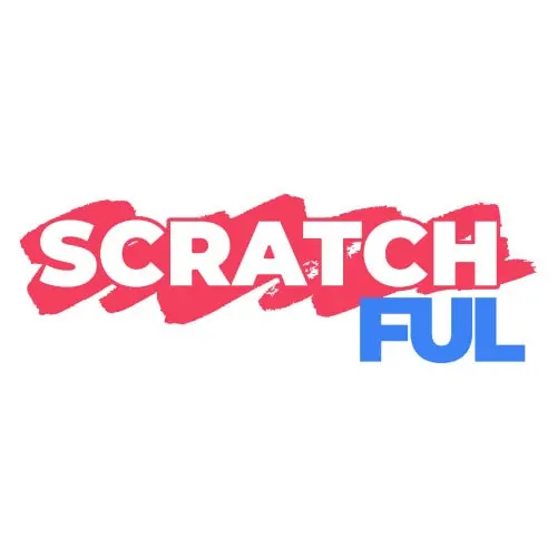 Scratchful casino logo on white background.
